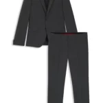 Extra-slim-fit suit in a wool blend