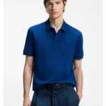 Cotton-piqué polo shirt with logo print