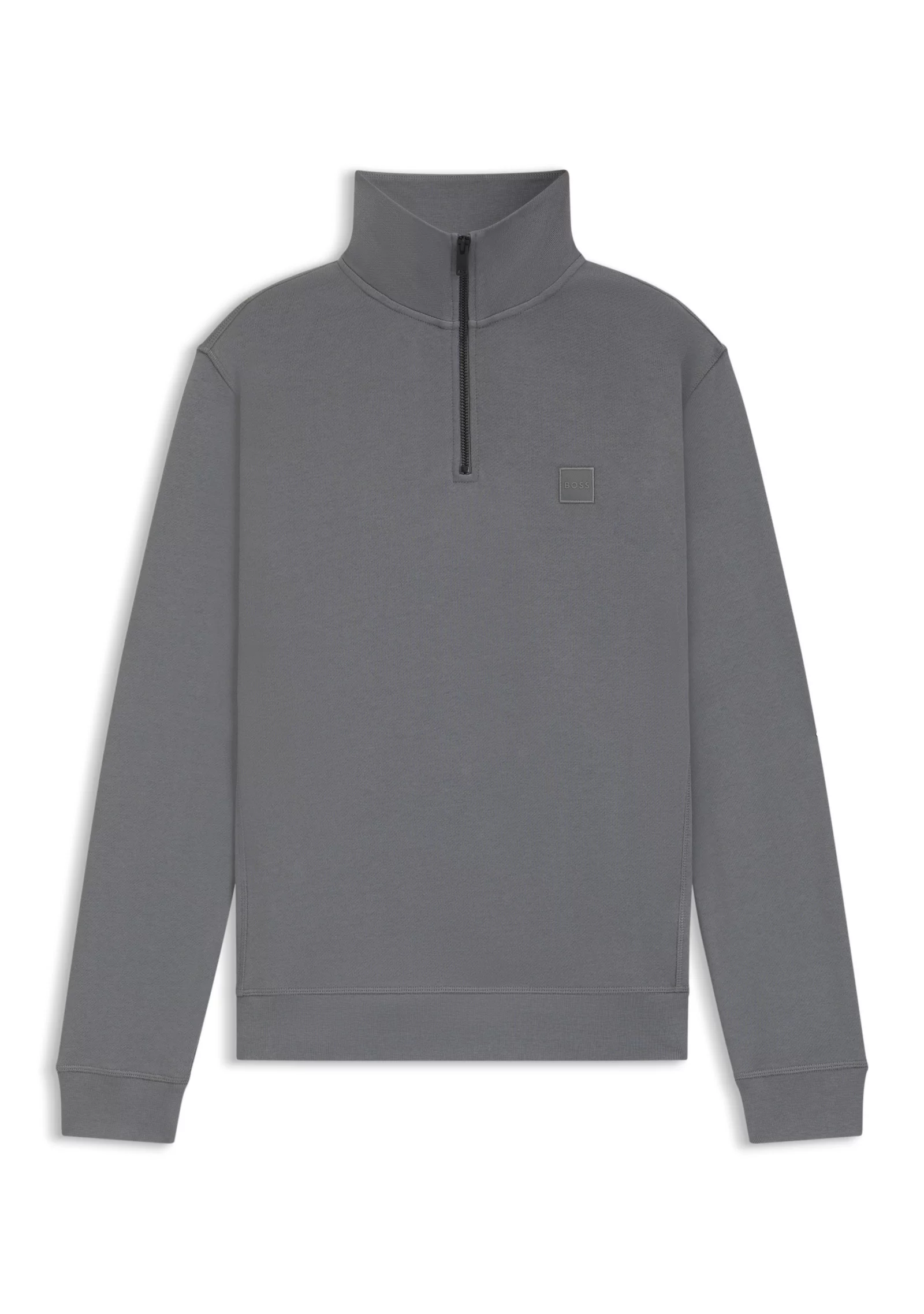 hbeu50468926_062_100 Cotton-terry sweatshirt with zip collar - Image 1