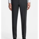 BOSS ONE Regular-fit trousers in virgin-wool serge
