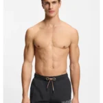 Swim shorts with outline logo print
