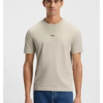 Relaxed-fit T-shirt with a layered logo print