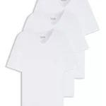 Three-pack of V-neck underwear T-shirts in cotton