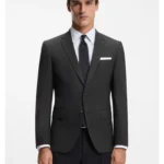 Slim-fit jacket in stretch wool
