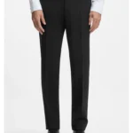 Regular-fit trousers in stretch wool