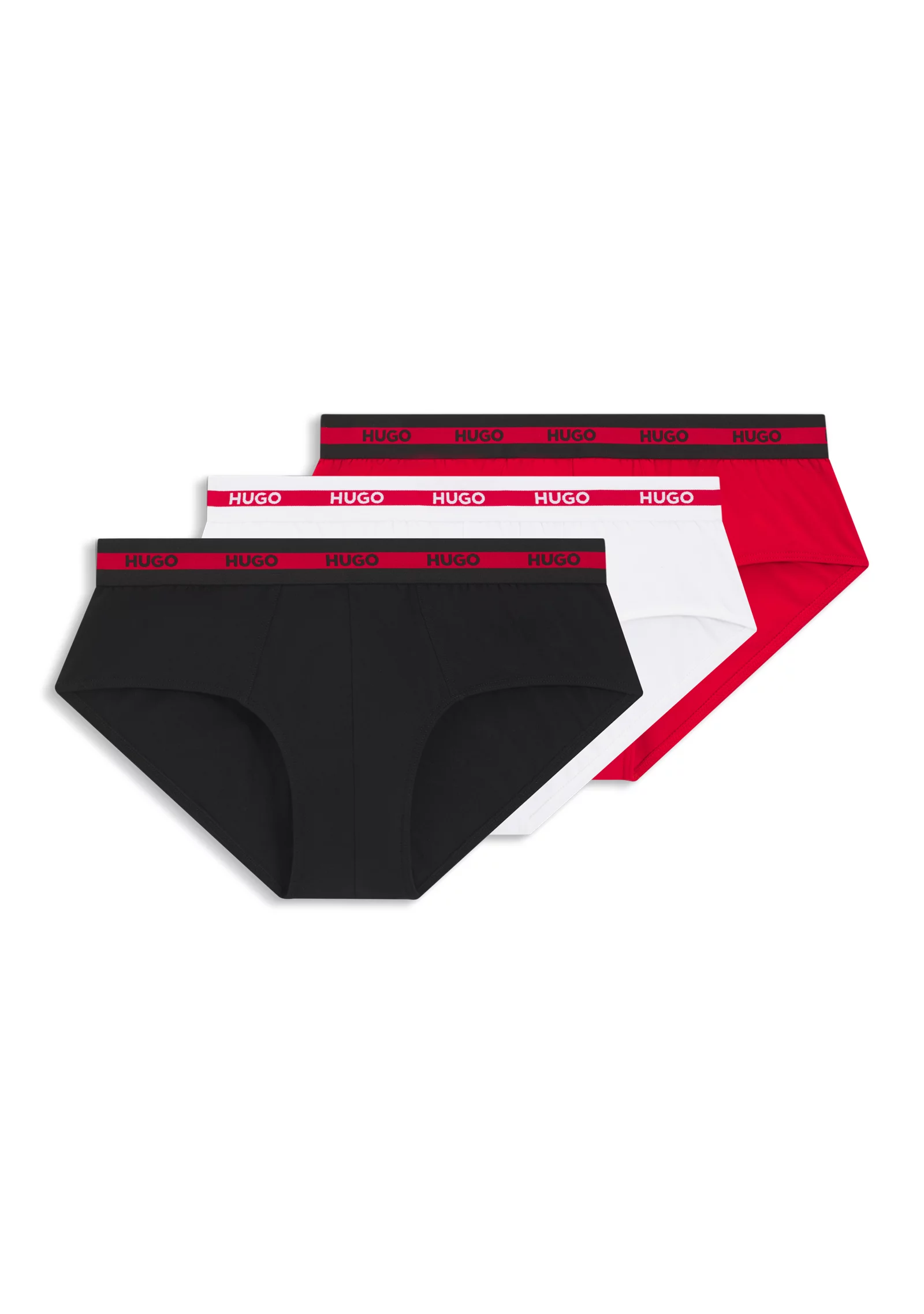hbeu50492378_621_100 Three-pack of logo-waistband briefs in stretch cotton - Image 1