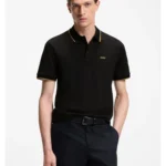 Cotton-piqué polo shirt with contrast tipping