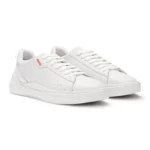 Cupsole trainers in leather with logo details
