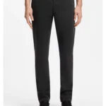 Slim-fit trousers in overdyed stretch satin
