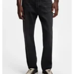 Regular-fit jeans in dark-grey denim