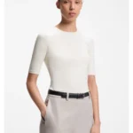 Slim-fit T-shirt in cotton, modal and stretch