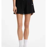 Stretch-cotton pyjama shorts with branded cords