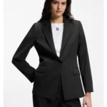 Regular-fit jacket with notch lapels