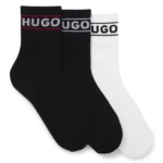 Three-pack of short-length socks with logo
