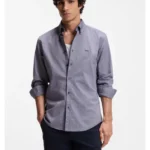 Regular-fit button-down shirt in Oxford cotton