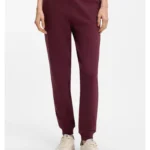 Cotton-terry tracksuit bottoms with embroidered logo