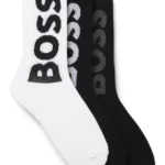 Three-pack of short socks with large logos
