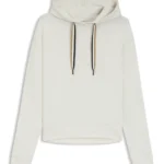 Logo hoodie with signature-stripe cords
