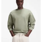 Relaxed-fit sweatshirt in cotton terry with logo detail