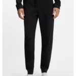 Cotton-blend pyjama bottoms with embroidered logo