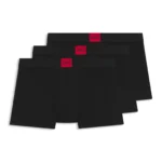 Three-pack of trunks in stretch cotton