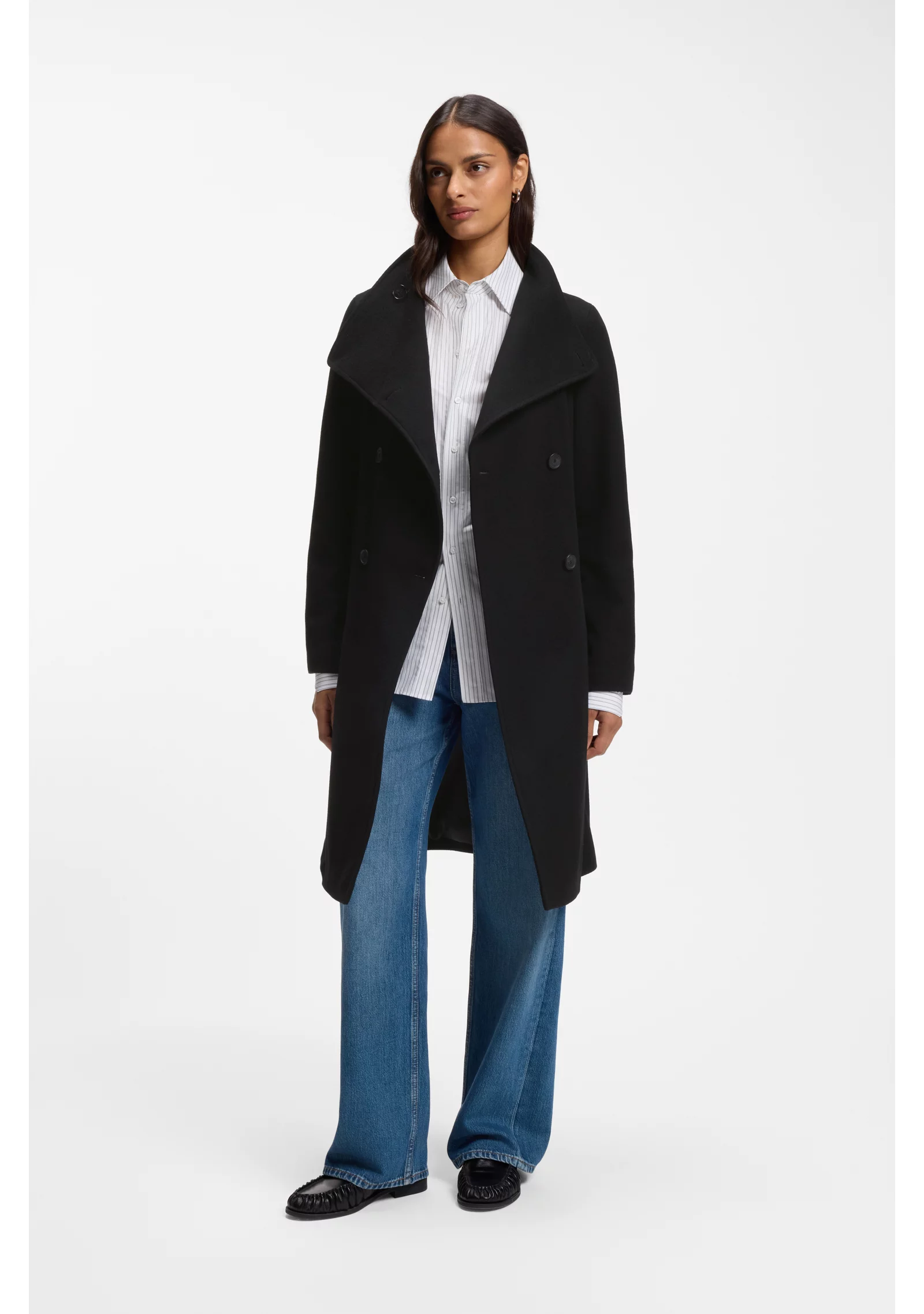 hbeu50534062_001_350 Double-breasted coat in a wool blend - Image 1