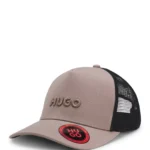Cotton-twill cap with mesh panels