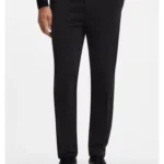 Modern-fit trousers in stretch-cotton gabardine