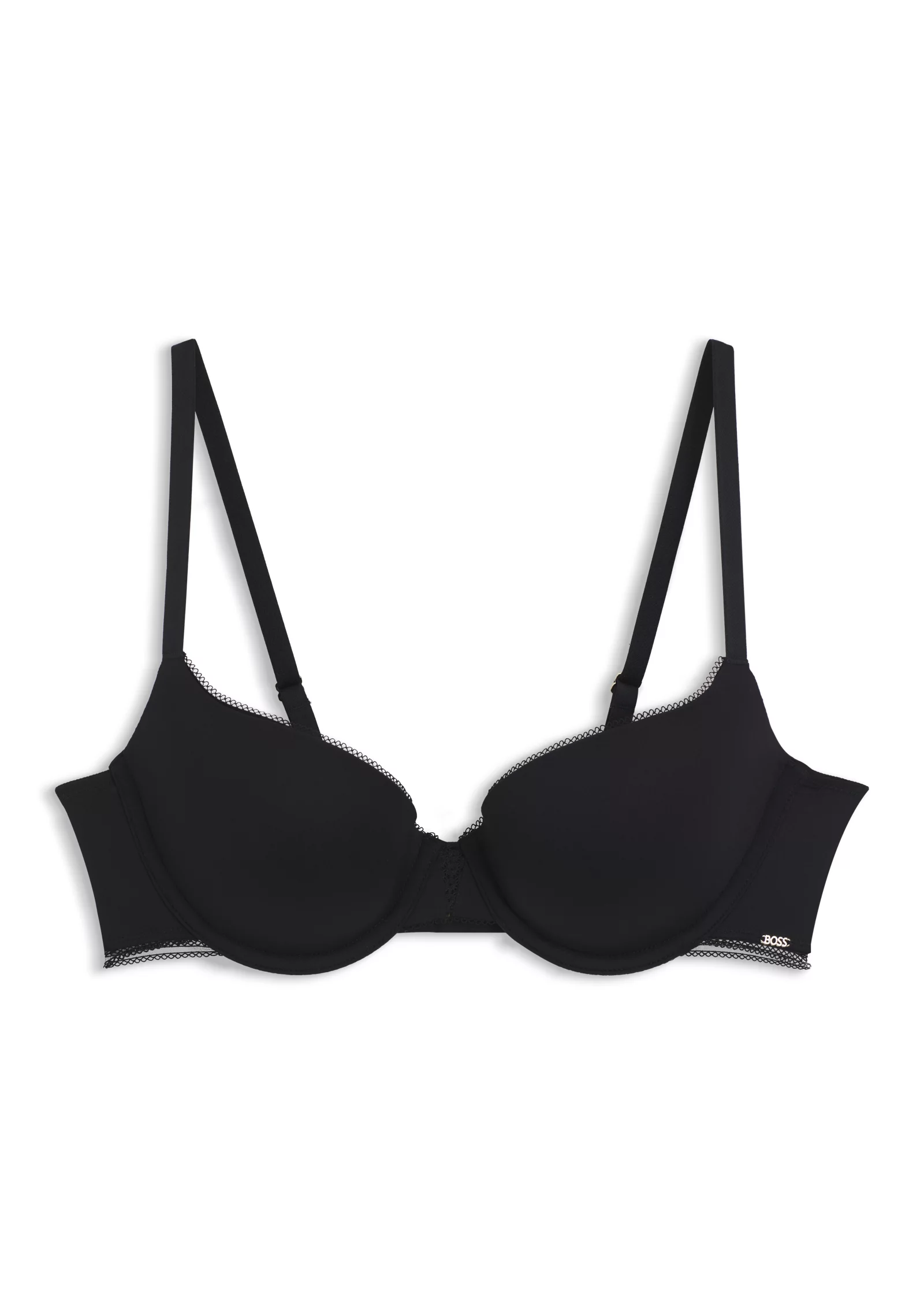 hbeu50545336_001_100 Underwire bra in microfibre with lace inserts - Image 1