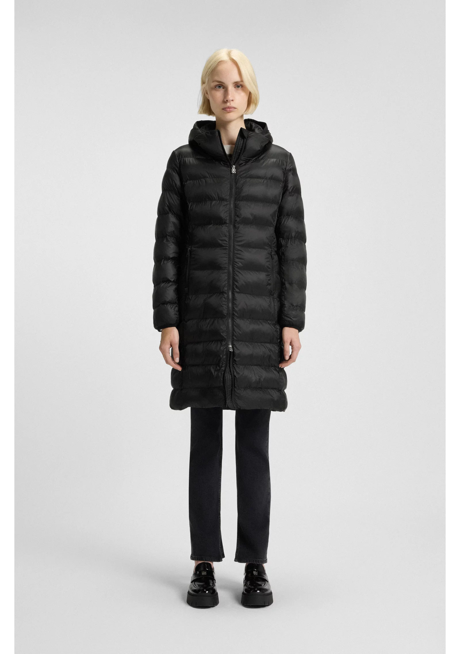 hbeu50546475_001_350 Water-repellent hooded coat with lightweight padding - Image 1