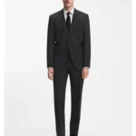 Two-piece regular-fit suit in stretch wool