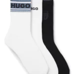 Three-pack of short-length logo socks
