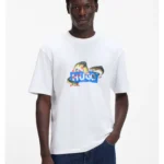 Cotton-jersey T-shirt with printed artwork