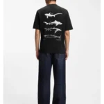 Cotton-jersey T-shirt with marine artwork