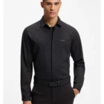 Regular-fit shirt in cotton jersey