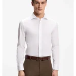 Slim-fit shirt in Italian-made cotton