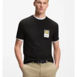 Cotton-jersey T-shirt with logo artwork