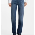 Slim-fit jeans in dark-blue comfort-stretch denim