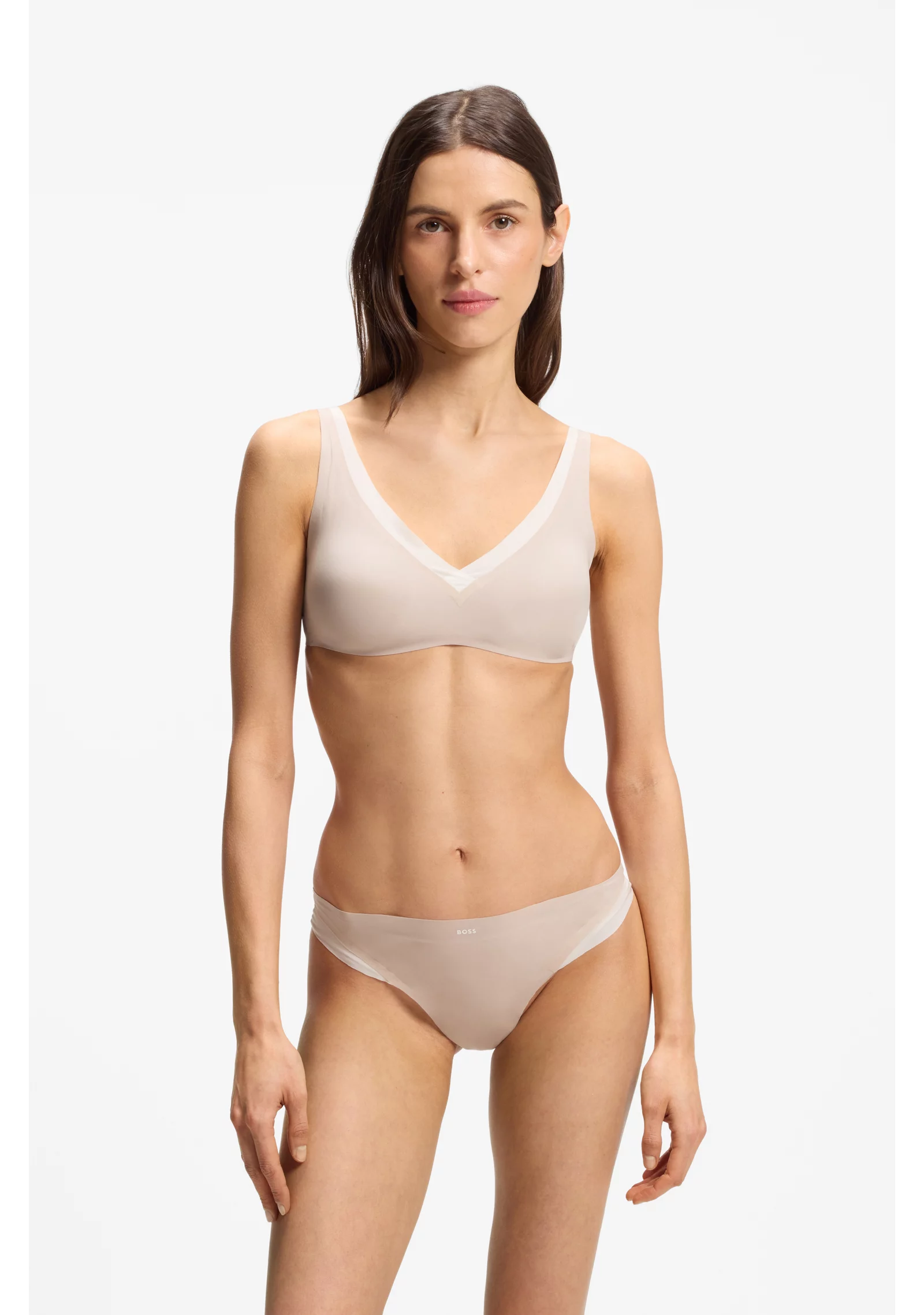 hbeu50556244_270_350 Two-tone thong in stretch jersey - Image 1