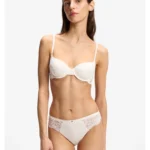 Lace underwire bra with double straps