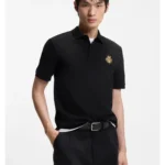 Year of the Horse Cotton-piqué polo shirt with logo artwork