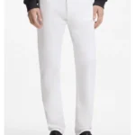 Slim-fit jeans in white stretch denim