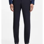 Slim-fit trousers in washable performance-stretch fabric