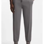 Cotton-blend tracksuit bottoms with contrast binding