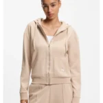 Cotton-blend zip-up hoodie with Double B monogram