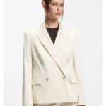 Regular-fit blazer in stretch cotton