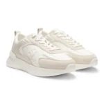 Mixed-material trainers with Double B monogram