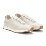 Running-inspired trainers with zigzag detailing