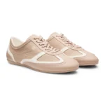 Low-top trainers with leather and suede