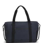 Faux-leather holdall with reflective details